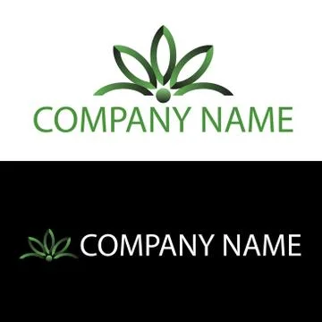 Simple Floral Logo Stock Illustration