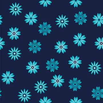 Simple floral ornament. Abstract vector seamless pattern with large flowers.. Illustrazione stock