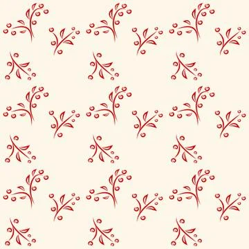 Simple floral pattern Stock Illustration