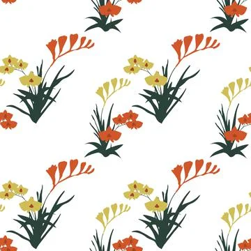 Simple floral pattern Stock Illustration