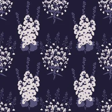 Simple floral pattern Stock Illustration