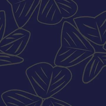 Simple Floral Seamless Pattern Design Stock Illustration