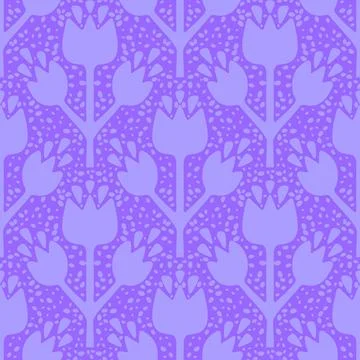 Simple floral seamless pattern with flowers for fabrics and cards and linens Stock Illustration