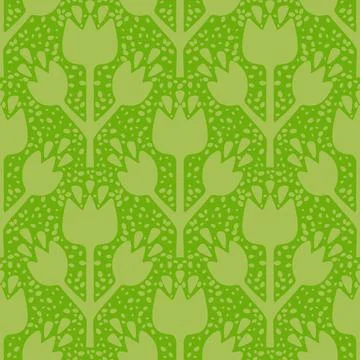Simple floral seamless pattern with flowers for fabrics and cards and linens Illustrazione stock