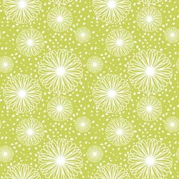 Simple floral seamless pattern with flowers for fabrics and cards and linens Illustrazione stock