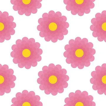 Simple floral seamless pattern Stock Illustration