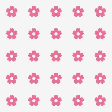 Simple floral spring pattern for printing on fabric or for web design. 스톡 일러스트