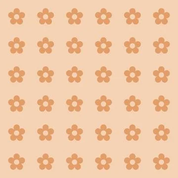 Simple floral spring pattern for printing on fabric or for web design. 스톡 일러스트