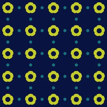 Simple floral spring pattern for printing on fabric or for web design. Stock Illustration