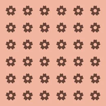 Simple floral spring pattern for printing on fabric or for web design. 库存插图