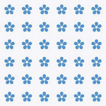 Simple floral spring pattern for printing on fabric or for web design. イラスト素材