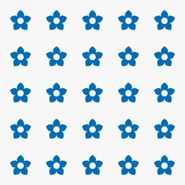 Simple floral spring pattern for printing on fabric or for web design. 库存插图