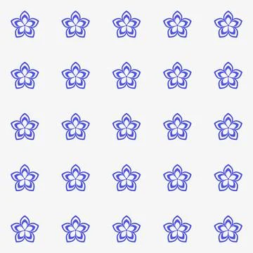 Simple floral spring pattern for printing on fabric or for web design. Stock Illustration