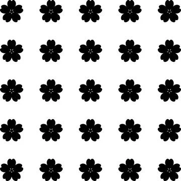Simple floral spring pattern for printing on fabric or for web design. Illustrazione stock