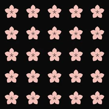 Simple floral spring pattern for printing on fabric or for web design. 스톡 일러스트