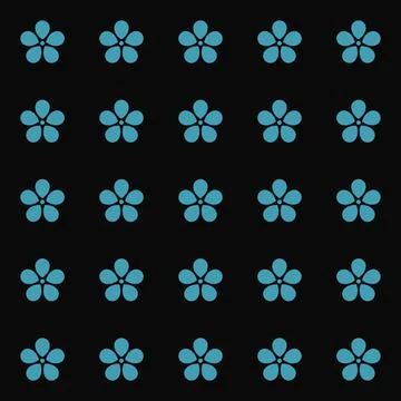 Simple floral spring pattern for printing on fabric or for web design. Illustrazione stock