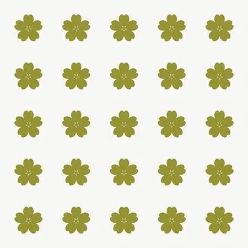 Simple floral spring pattern for printing on fabric or for web design. イラスト素材