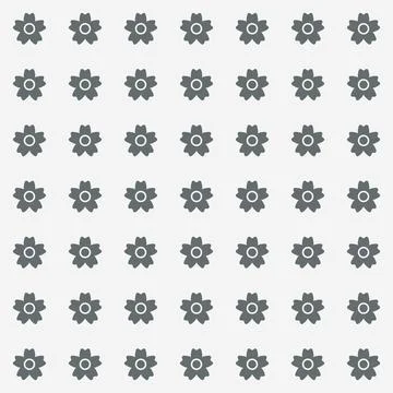 Simple floral spring pattern for printing on fabric or for web design. イラスト素材