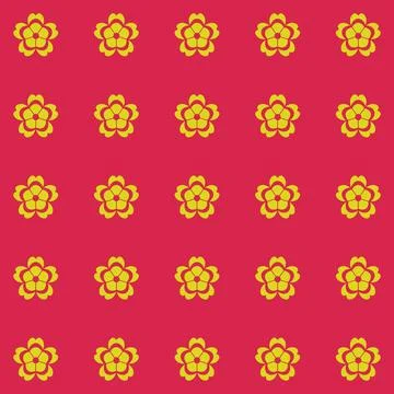 Simple floral spring pattern for printing on fabric or for web design. 스톡 일러스트