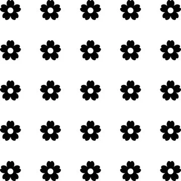 Simple floral spring pattern for printing on fabric or for web design. Illustrazione stock