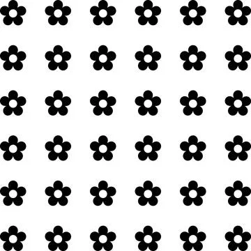 Simple floral spring pattern for printing on fabric or for web design. Illustrazione stock