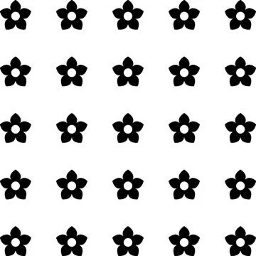 Simple floral spring pattern for printing on fabric or for web design. Illustrazione stock