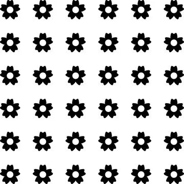 Simple floral spring pattern for printing on fabric or for web design. Stock Illustration