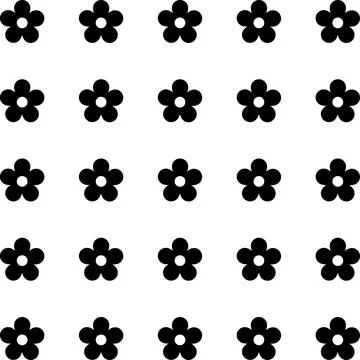 Simple floral spring pattern for printing on fabric or for web design. Stockillustratie
