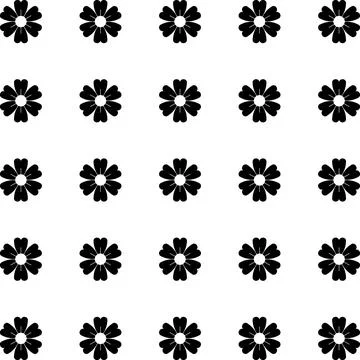 Simple floral spring pattern for printing on fabric or for web design. 스톡 일러스트