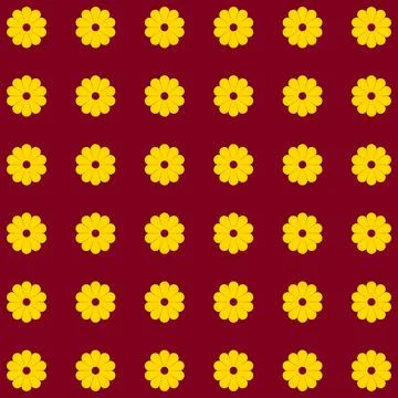 Simple floral spring pattern for printing on fabric or for web design. Stock Illustration