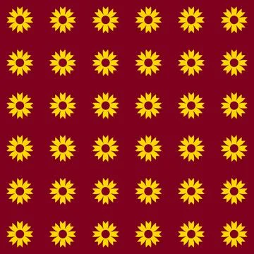 Simple floral spring pattern for printing on fabric or for web design. Stock Illustration