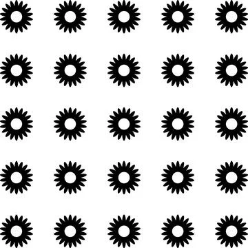 Simple floral spring pattern for printing on fabric or for web design. Stock Illustration