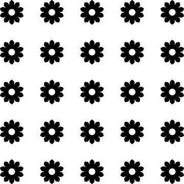 Simple floral spring pattern for printing on fabric or for web design. Stockillustratie
