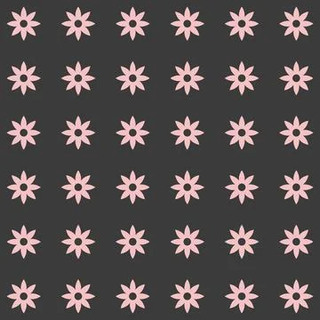 Simple floral spring pattern for printing on fabric or for web design. Stock Illustration
