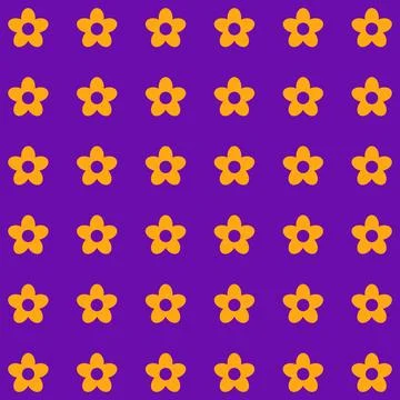 Simple floral spring pattern for printing on fabric or for web design. Stock Illustration