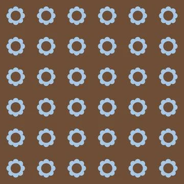 Simple floral spring pattern for printing on fabric or for web design. Illustrazione stock