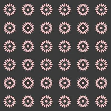 Simple floral spring pattern for printing on fabric or for web design. イラスト素材