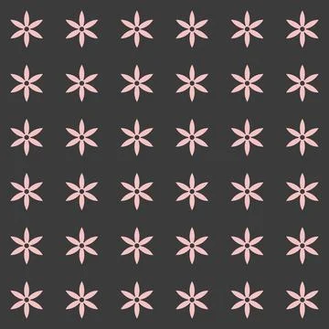 Simple floral spring pattern for printing on fabric or for web design. Stock Illustration