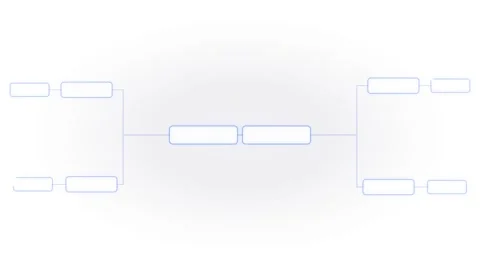 A simple flowchart diagram with six empty rectangular boxes connected by th.. Stock Footage 346002128