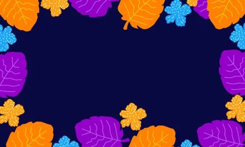 Simple Flower Border Pattern Stock Illustration