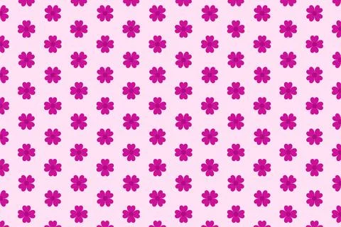 Simple Flower Fabric painting Pattern Background for web or print. Floral spring Stock Illustration