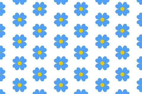 Simple Flower Fabric painting Pattern Background for web or print. 스톡 일러스트
