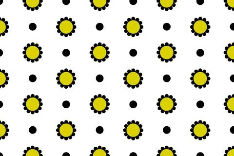 Simple Flower Fabric painting Pattern Background for web or print Stock Illustration