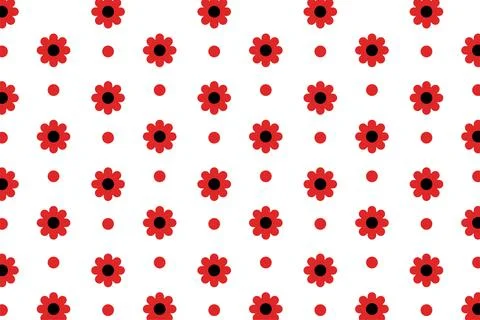 Simple Flower Fabric painting Pattern Background for web or print イラスト素材