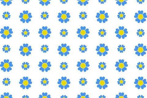 Simple Flower Fabric painting Pattern Background for web or print 스톡 일러스트