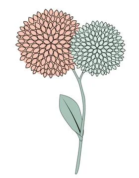 Simple Flower Icon Vector Illustration Stock Illustration