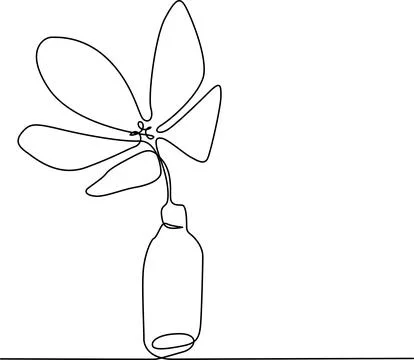 Simple flower made from plastic bottle craft Vector Stock Illustration