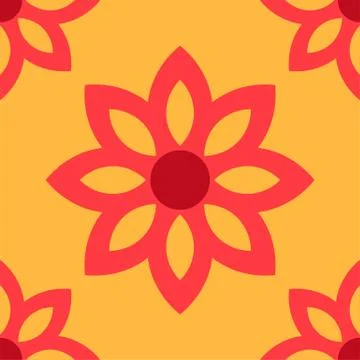 Simple flower pattern background Stockillustratie