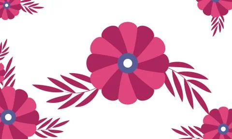 Simple Flower Pattern Stock Illustration