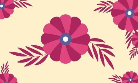 Simple Flower Pattern Stock Illustration